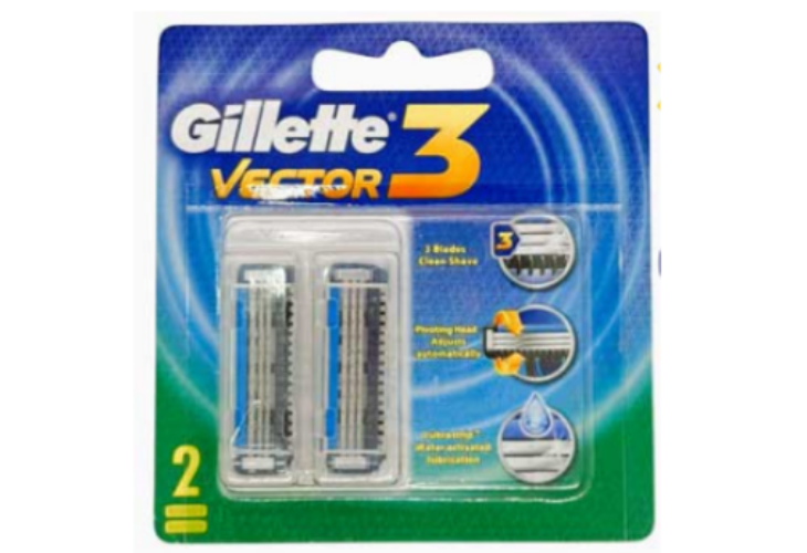 Gillette Razor Vector 3 Cartridge 2s