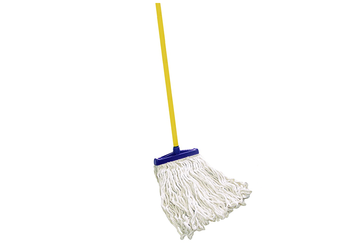 Cleans-Up 4 Ft. Cotton Mop  With Handle Medium