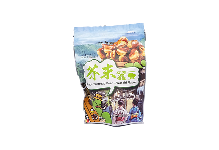 Six Fortune Prepared Broad Bean Wasabi 100g