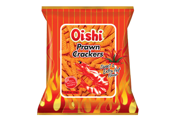 Oishi Prawn Cracker Sweet & Extra Hot 24g