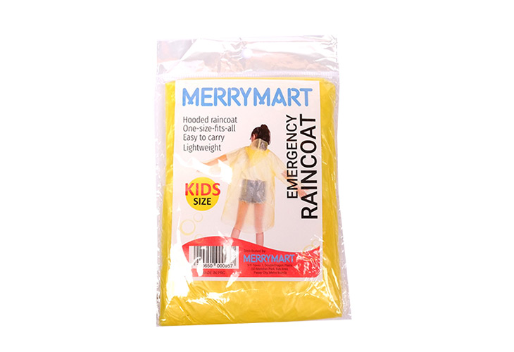 MerryMart Kids Disposable Pocket Raincoat