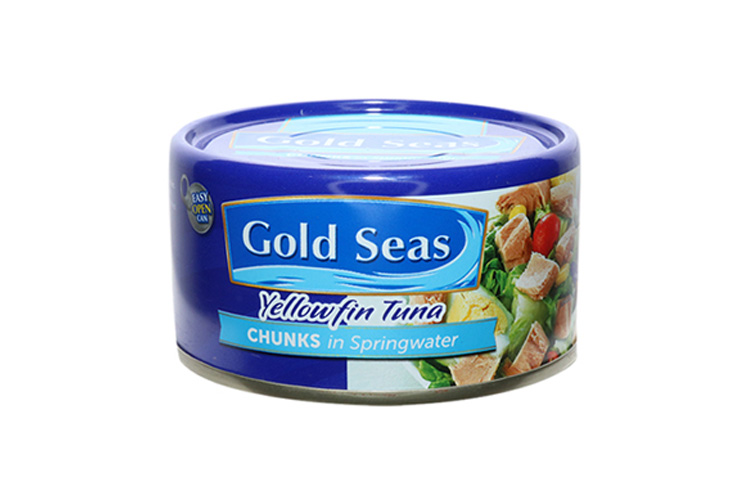 Gold Seas Yellow Fin Tuna Chunks In Springwater Eoc185g