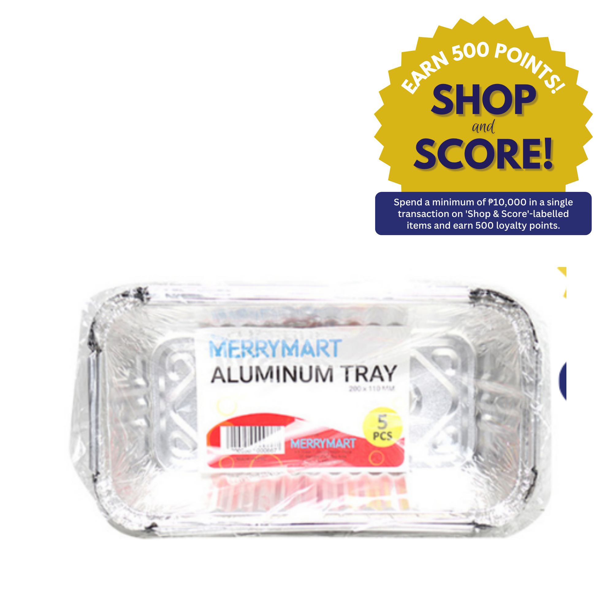 MerryMart Aluminum Tray 200 x 100 cm x 53cm 5's (Shop & Score 500!)