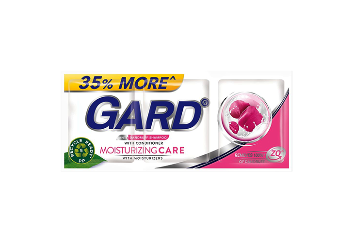 Gard Anti Dandruff Shampoo Moisturizing Care Triple Sachet 11+1