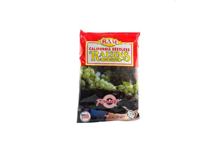 Ram California Raisins Plastic Pack 200g