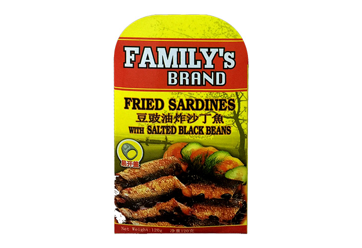 Family Fried Sardines Salted Black Beans 120g