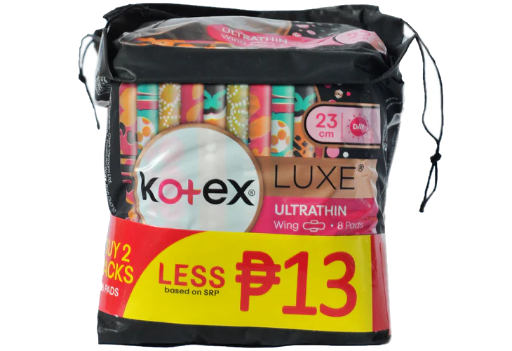 Kotex Luxe 23cm '8s Buy 2 Save 13 Pesos