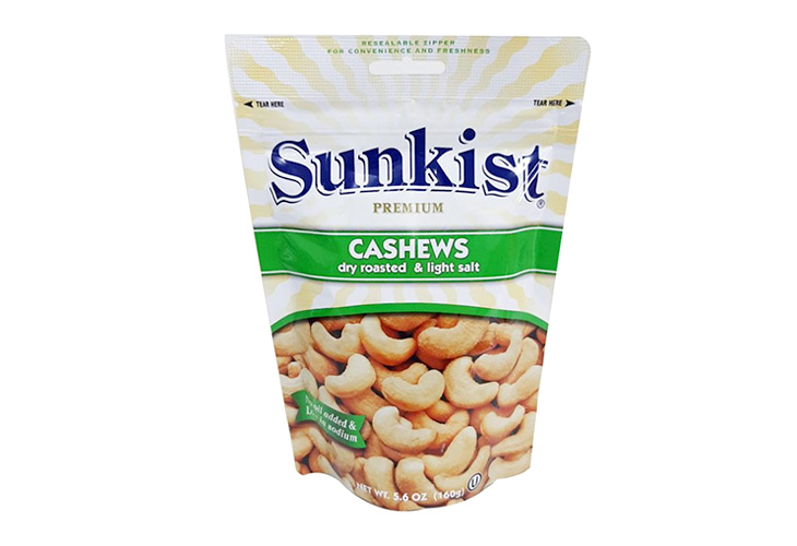 Sunkist Dry Roasted & Light Cashew 160g