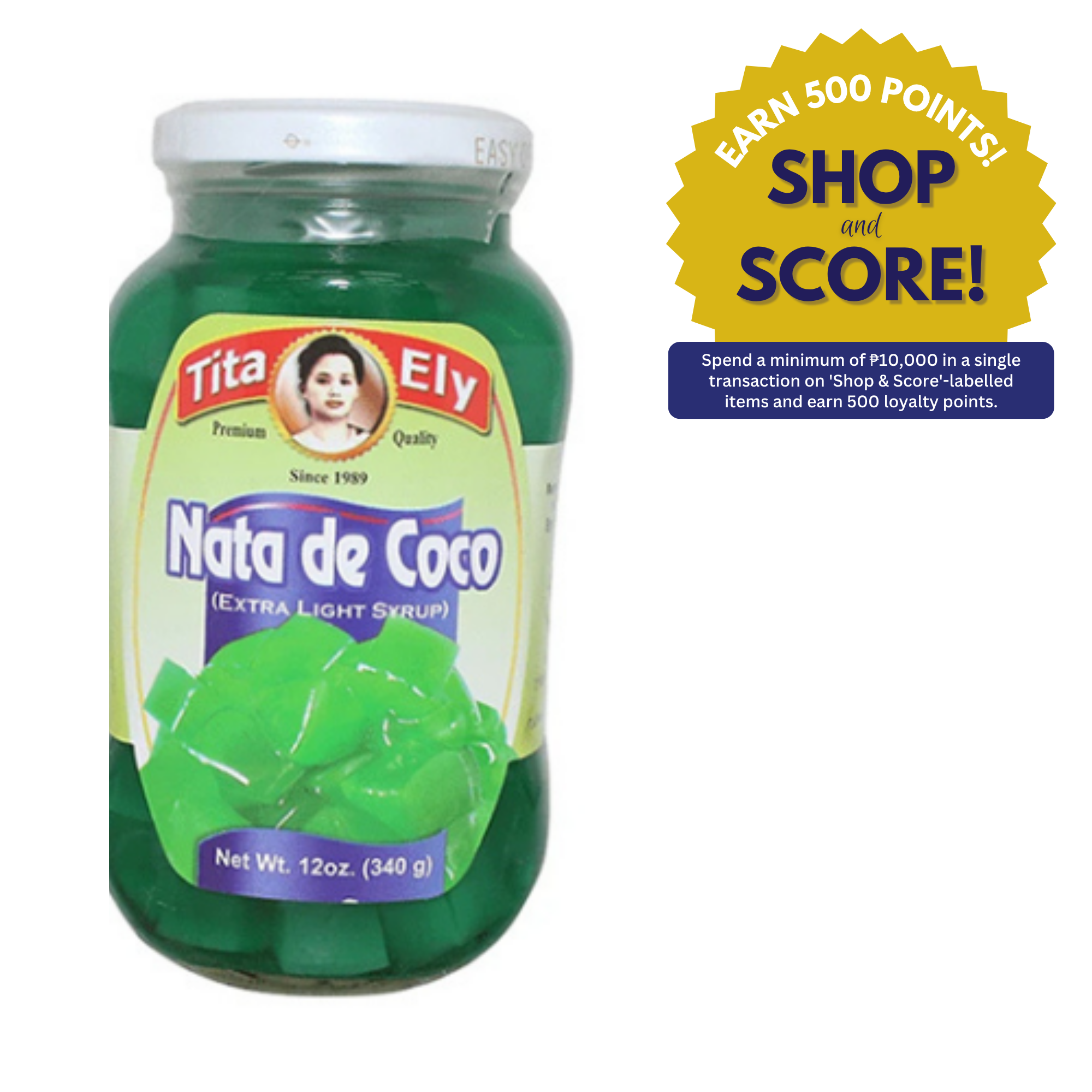 Tita Ely Nata De Coco Green Extra Light 340g (Shop & Score 500!)