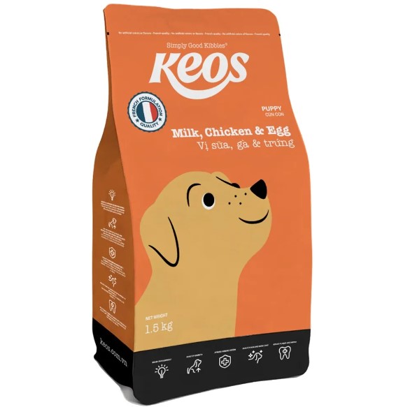 Keos  Puppy Milk,Chicken & Egg 1.5kg