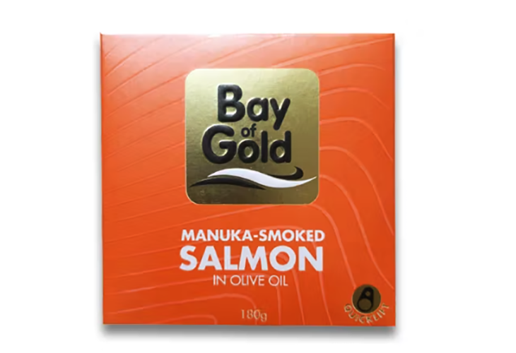 Bay of Gold Manuka Smoked Salmon Reg 180g