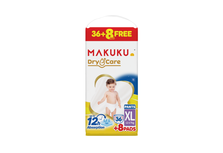 Makuku Baby Diaper Dry Care Jumbo XXL 34+6