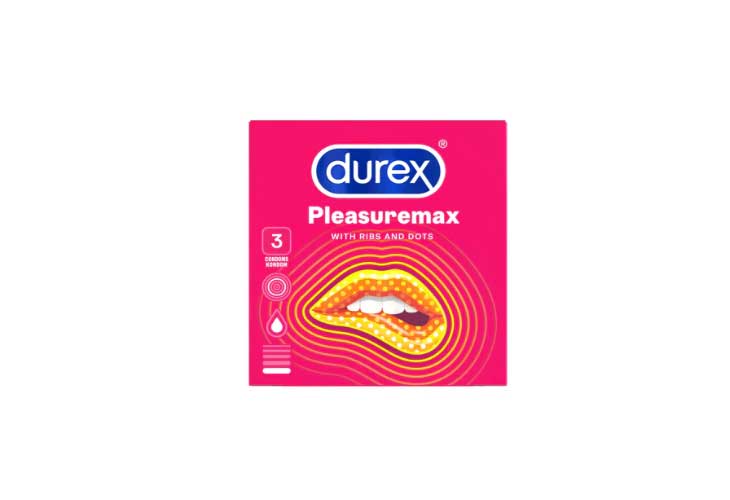 DUREX CONDOM PLEASUREMAX 3s/Pk