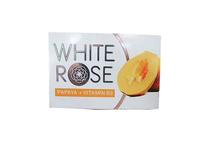 White Rose Papaya Soap 120g