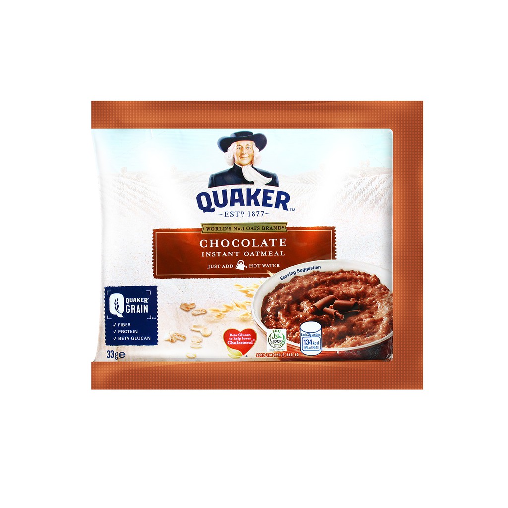 Quaker Instant Oatmeal Choco with Milk 33g