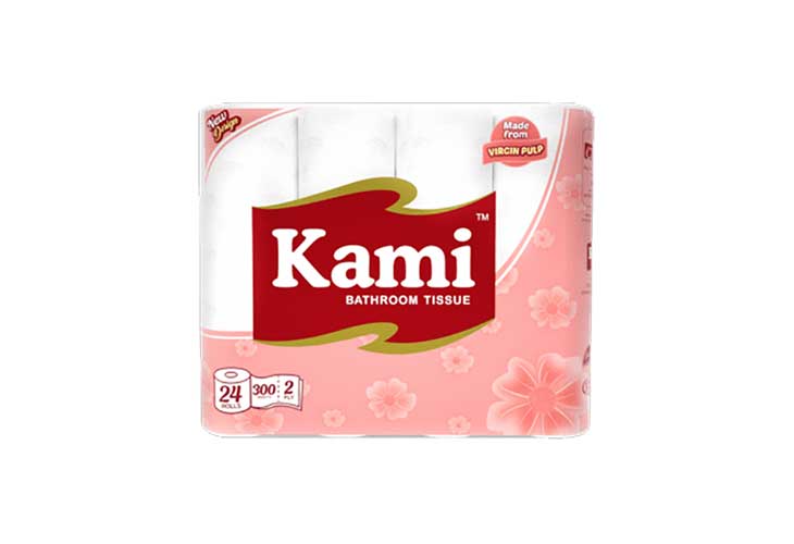 Kami Bathroom Tissue 2 Ply 150 Pulls 24's