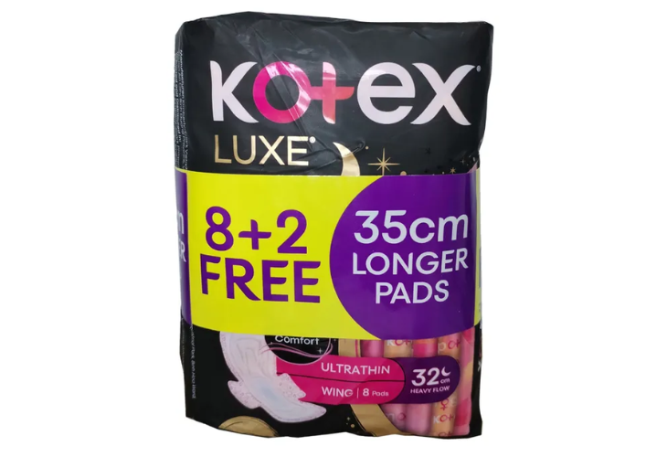 Kotex Luxe 35cm Longer Pads 8+2 free