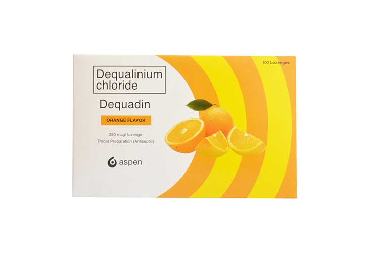 Dequadin Lozenge Orange 250mcg 100s