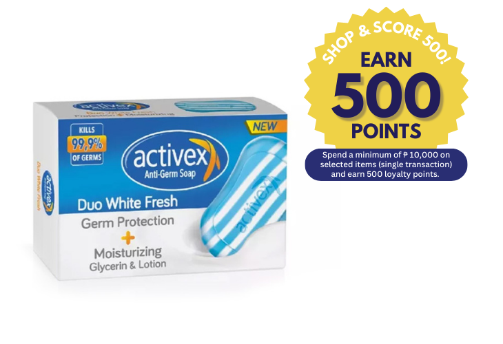 Activex Duo White Fresh Anti Germ Soap 90g (Shop & Score 500!)