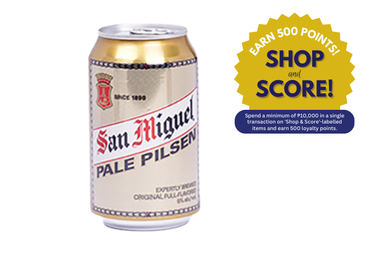 San Miguel Beer Pale Pilsen Can 330ml (Shop & Score 500!)