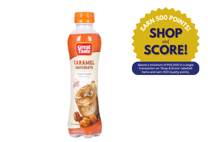 Great Taste  Iced Coffee Caramel Macchiato 200ml (Shop & Score 500!)