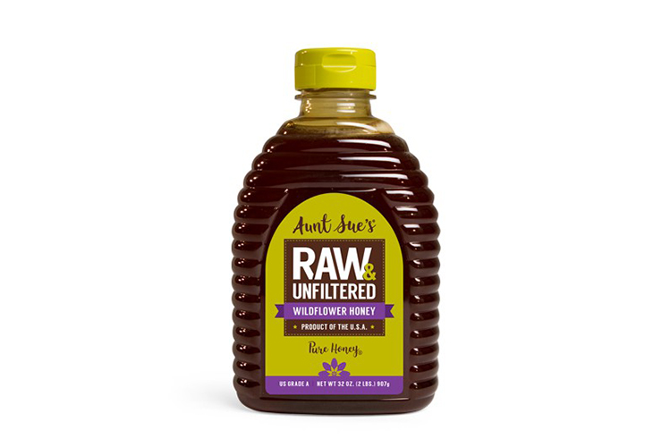 Aunt Sue Raw Wild Honey Squeeze 1Lb