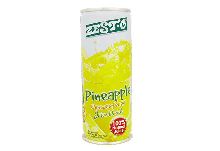 Zesto Pineapple Can 250ml