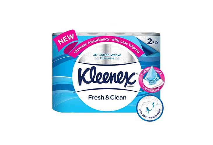 Kleenex Bathroom Tissue Fresh & Clean 2Ply by 12