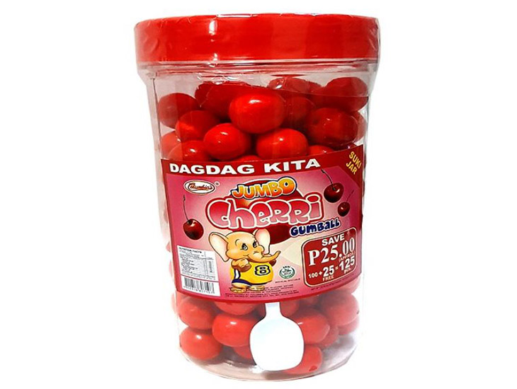 Columbia's Jumbo Gumball Cherri Jar 100+28pcs