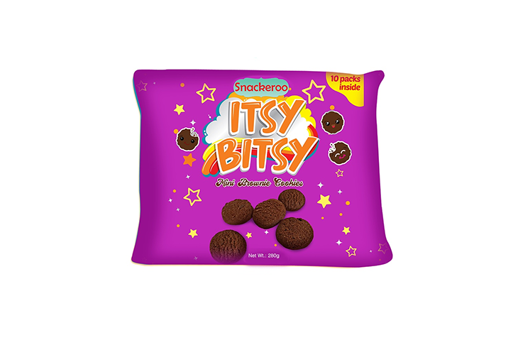Snackeroo Itsy Bitsy Brownie Cookies 10 x 28g
