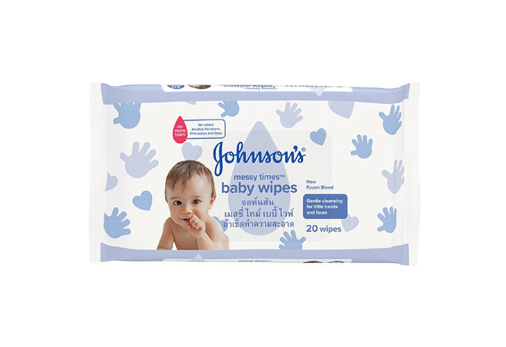 Johnson's Baby Wipes Messy Times 20's