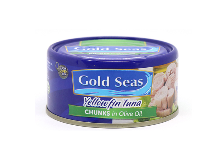 Gold Seas Yellow Fin Tuna Chunks Olive Oil EOC 185g
