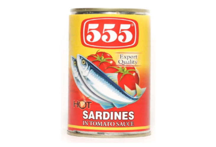 555 Sardines Tomato Sauce With Chili EOE 425g