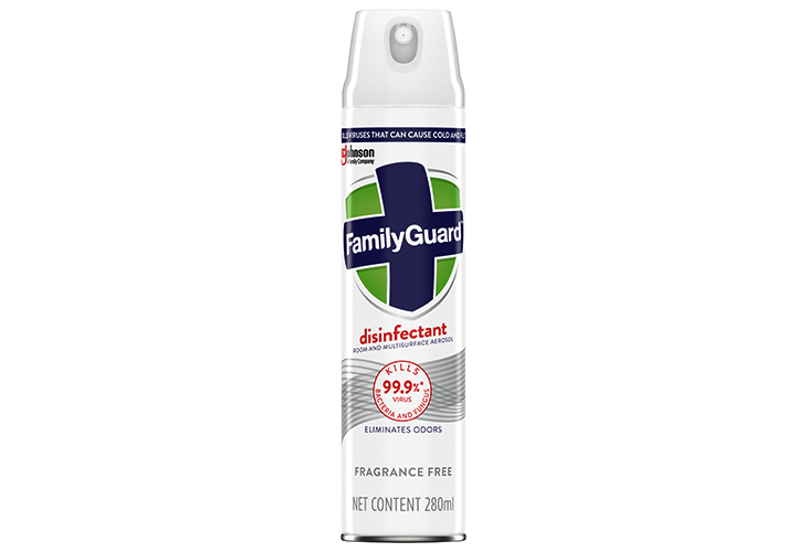 Family Guard Disinfectant Spray Fragrance Free 280ml