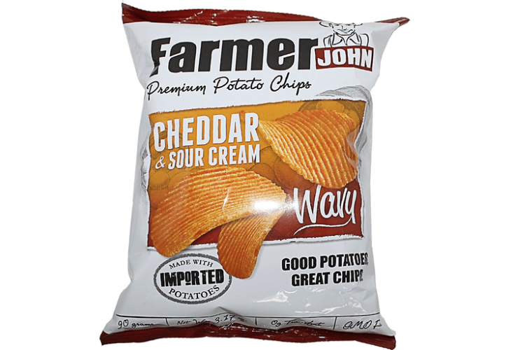 Farmer John Potato Chips Cheddar & Sour Cream 90g