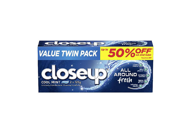 Closeup Toothpaste Cooling Mint Value Twin Pack 125g