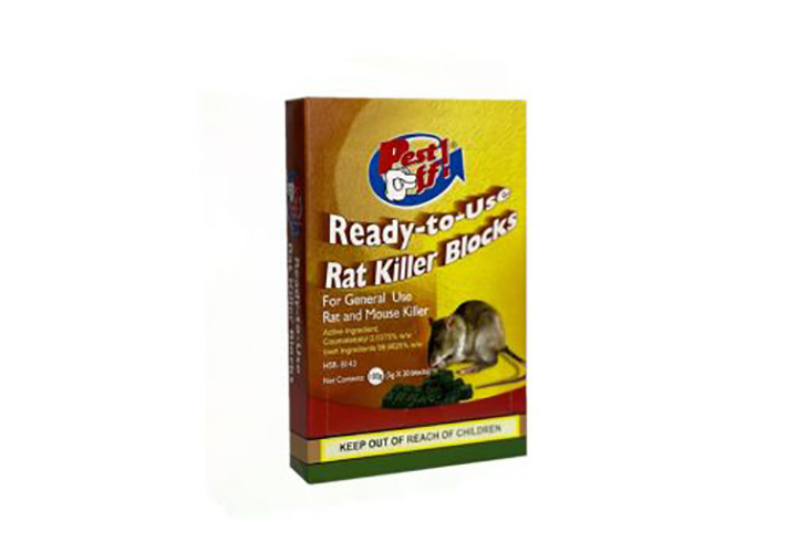 Pest Off! Ready To-Use Rat Killer Blocks 50g