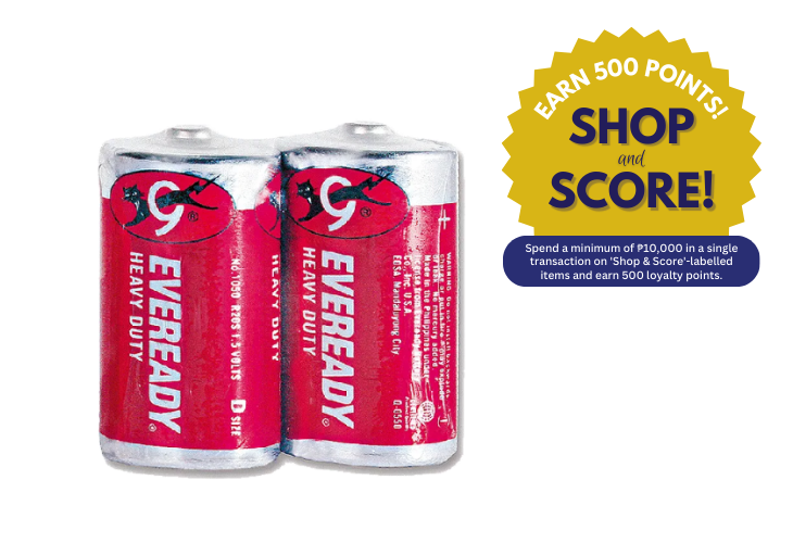 Eveready Heavy Duty D Size Red in Shrink Wrap (Shop & Score 500!)