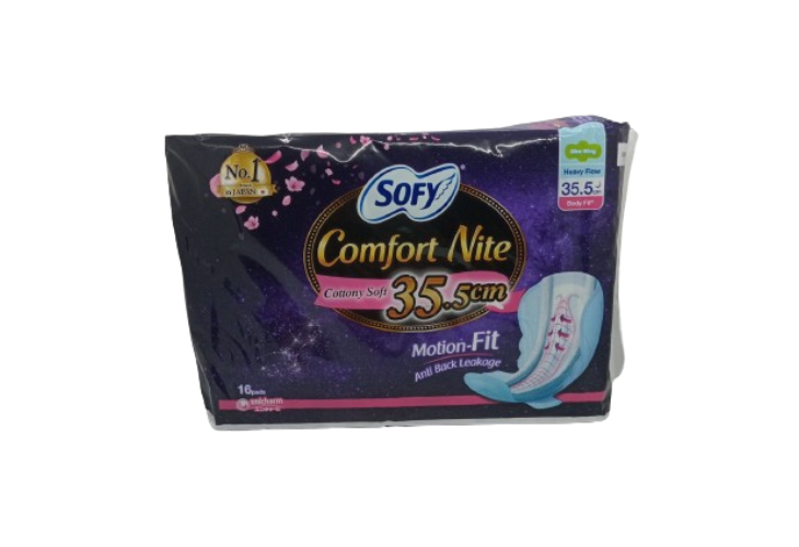 Sofy Body Fit Night Slim Wing Napkin 35.5cm16's