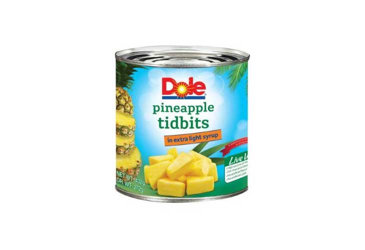 Dole Pineapple Tidbits 432G