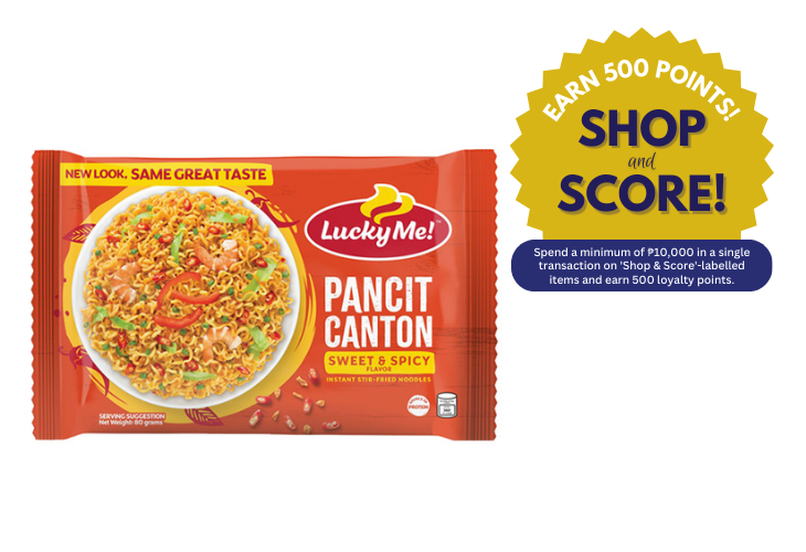 Lucky Me! Pancit Canton Sweet & Spicy 80g (Shop & Score 500!)