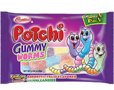 Columbia's Potchi Gummy Worms Snack Pack 80g