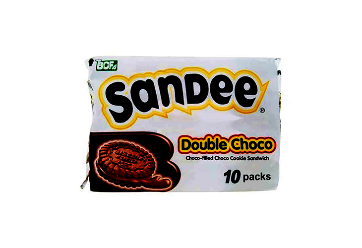 Sandee Double Choco Sandwich Cookies 32g 10s