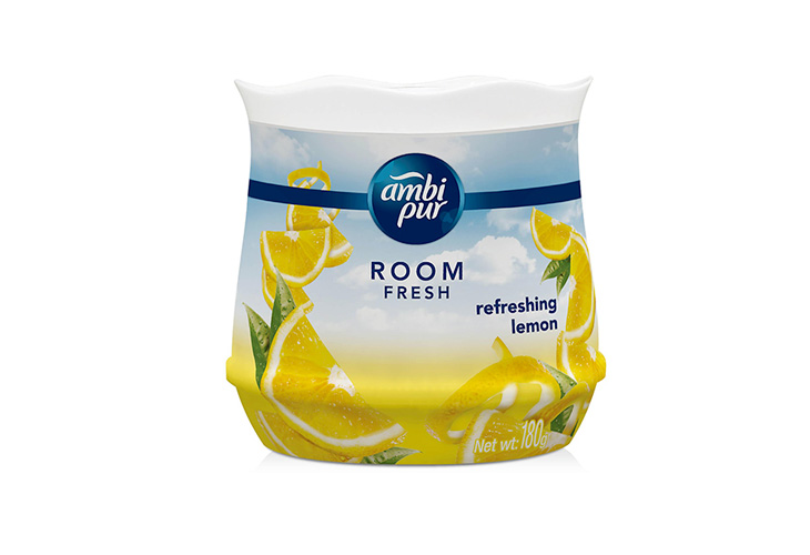 Ambi Pur Room Fresh Refreshing Lemon Gel 180g 3's