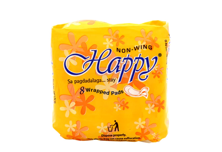 Happy Sanitary Napkin Regular Individual Wrap