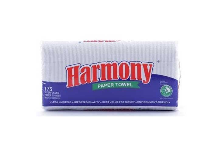 Harmony Interfolded Paper Towel 1Ply 175Pulls