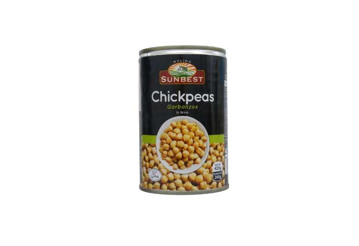 Sunbest Chickpeas Garbanzo In Brine 425g