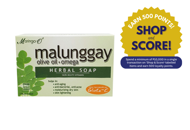 Moringa O2 Malunggay Herbal Soap 135g (Shop & Score 500!)