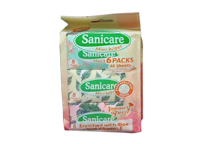 Sanicare Mini Wipes 6 Packs