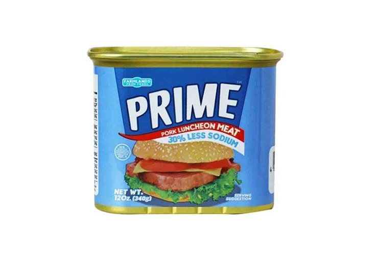 Prime Pork Luncheon Meat 30% Less Sodium 340g